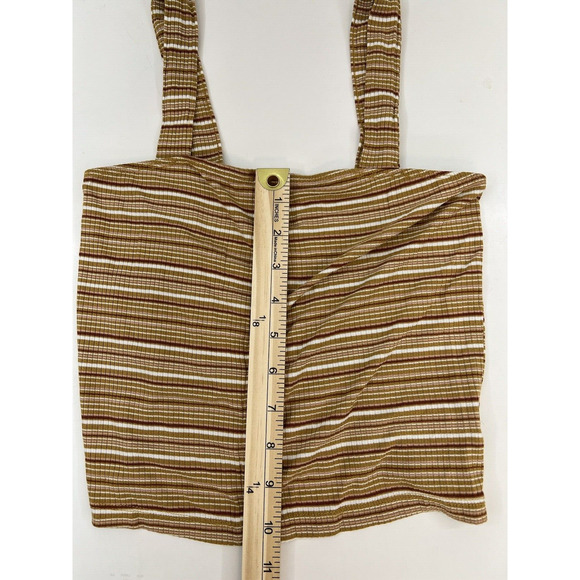 Womens American Eagle Top Size XS Soft & Sexy Rib Striped Button Up Crop - Picture 6 of 10
